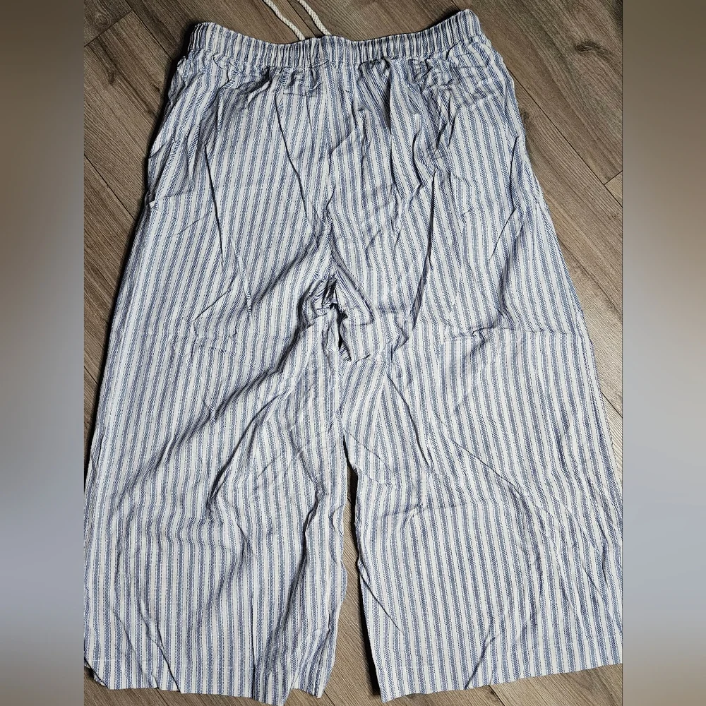 💥Sale💥NWOT Torrid Blue and White Striped Wide Leg Pants - Picture 3 of 4